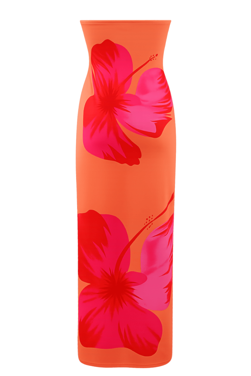 Amara Orange Dress | | S | Agnese Studios