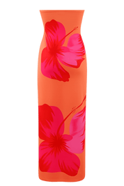 Amara Orange Dress | | S | Agnese Studios