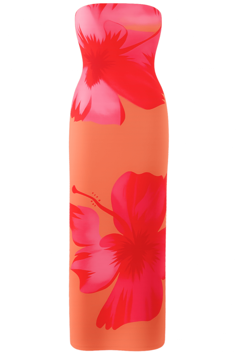 Amara Orange Dress | | S | Agnese Studios