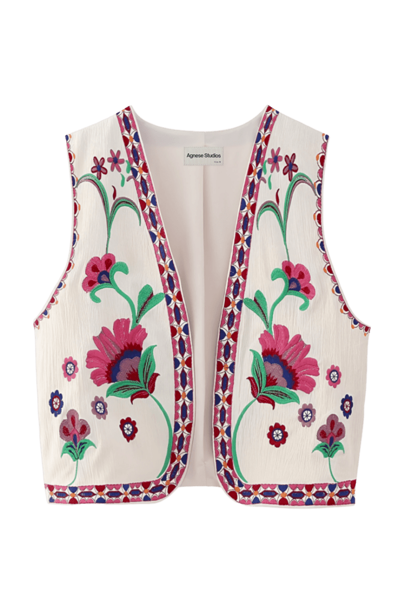 Arabinia Pink Waistcoat | | S | Agnese Studios