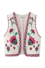 Arabinia Pink Waistcoat | | S | Agnese Studios