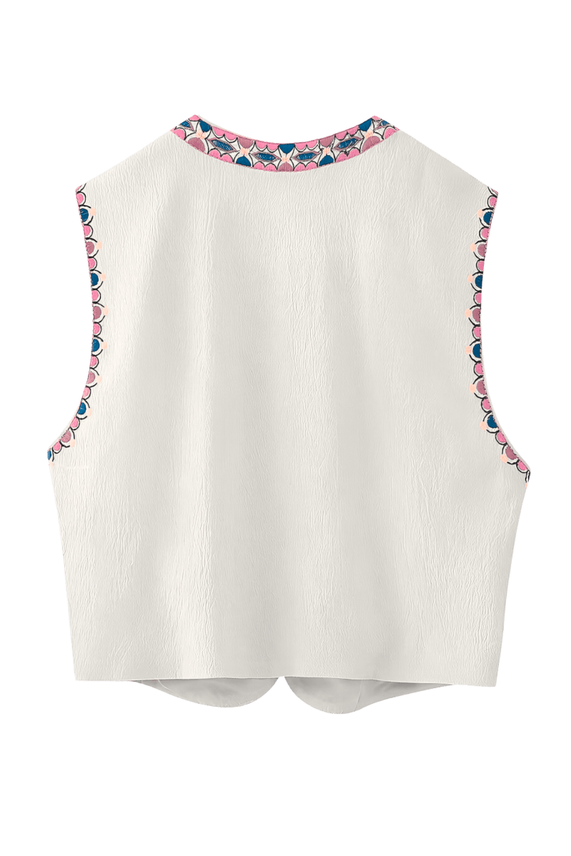 Arabinia Pink Waistcoat | | S | Agnese Studios
