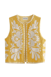 Arinne Brown Waistcoat | | S | Agnese Studios