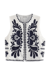 Arinne Brown Waistcoat | | S | Agnese Studios