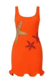 Atilia Orange Dress | | S | Agnese Studios