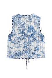 Babinia Blue Waistcoat | | S | Agnese Studios