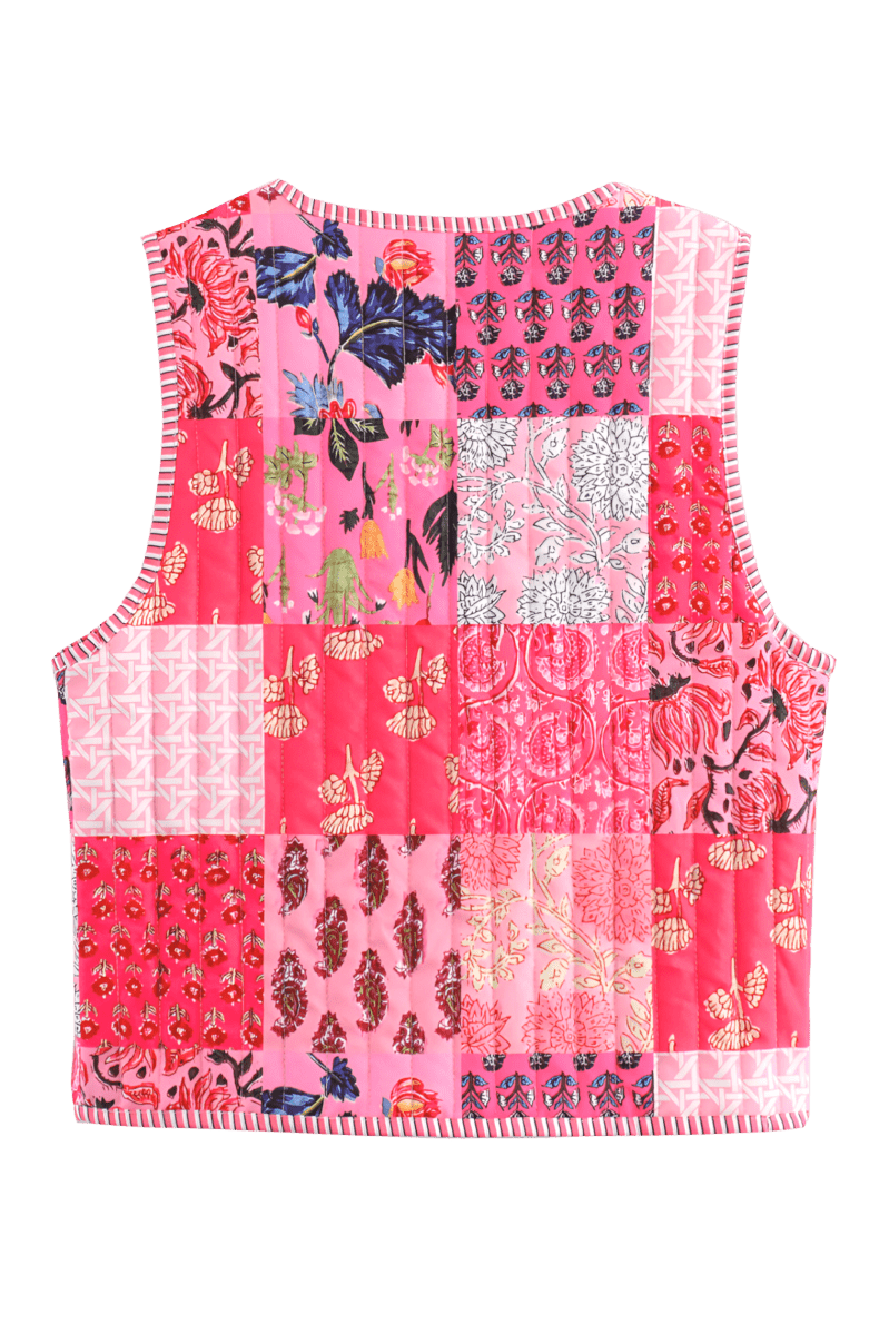 Babinia Pink Waistcoat | | S | Agnese Studios