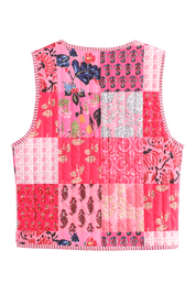 Babinia Pink Waistcoat | | S | Agnese Studios