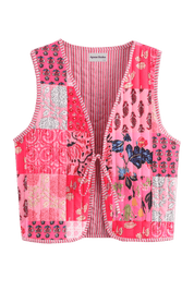 Babinia Pink Waistcoat | | S | Agnese Studios