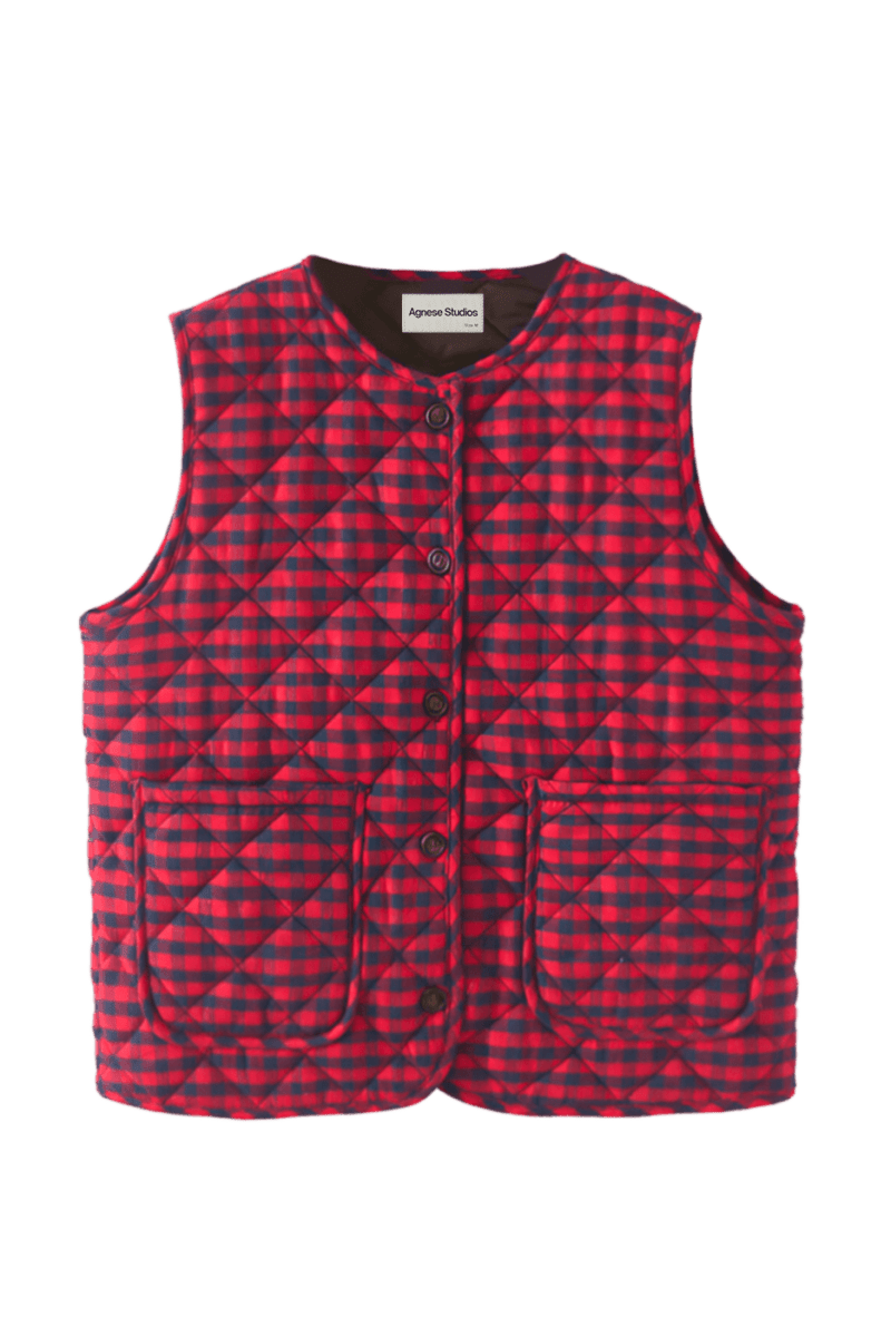 Balica Vichy Waistcoat | | S | Agnese Studios