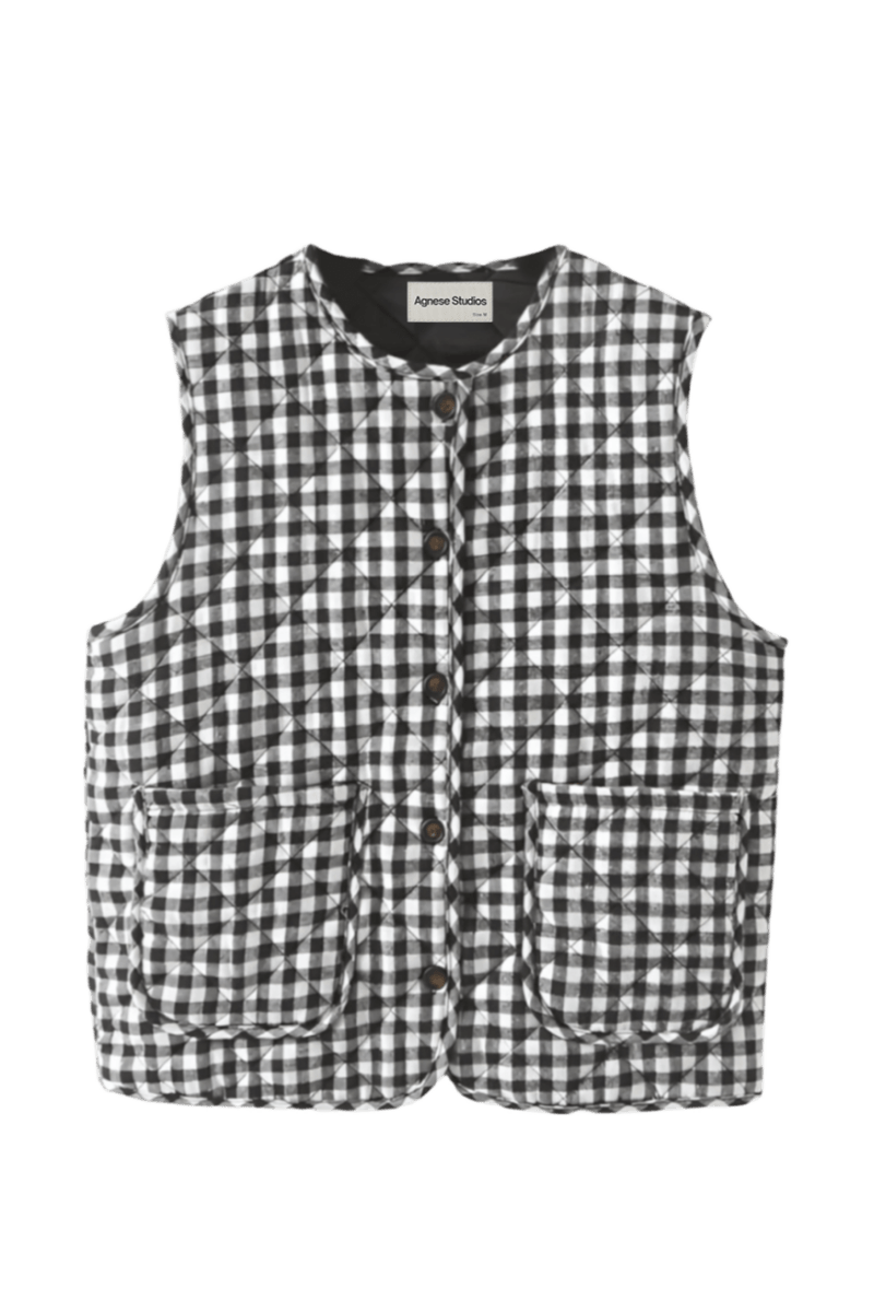 Balica Vichy Waistcoat | | S | Agnese Studios
