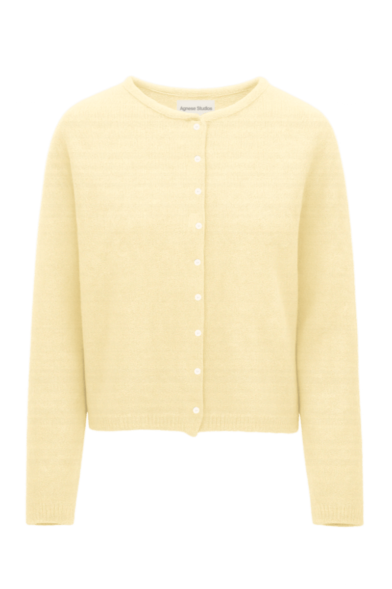 Butter Yellow Cardigan | | S | Agnese Studios