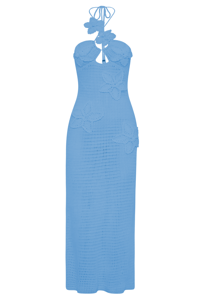 Carae Blue Dress | | S | Agnese Studios