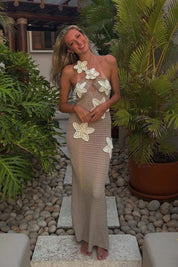 Carae Brown Dress | | S | Agnese Studios