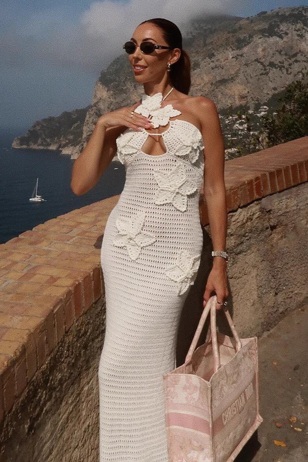 Carae White Dress | | S | Agnese Studios