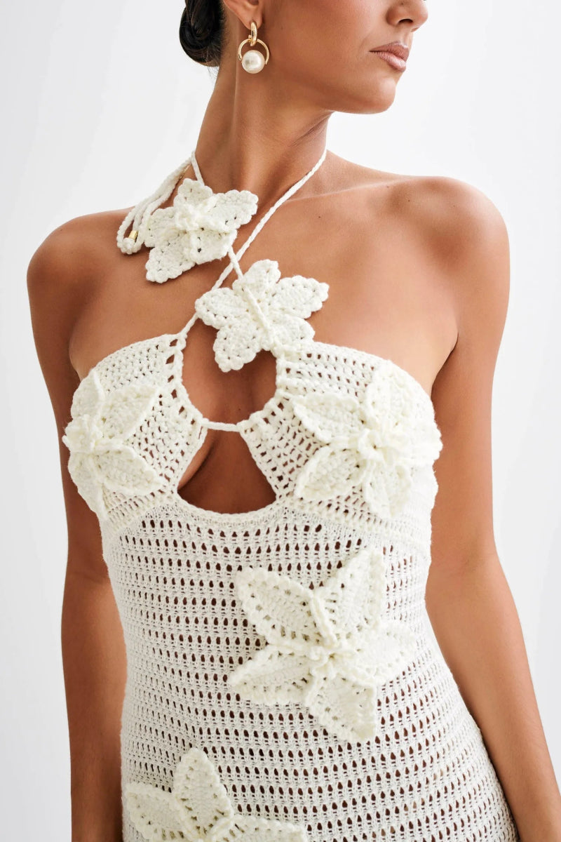 Carae White Dress | | S | Agnese Studios