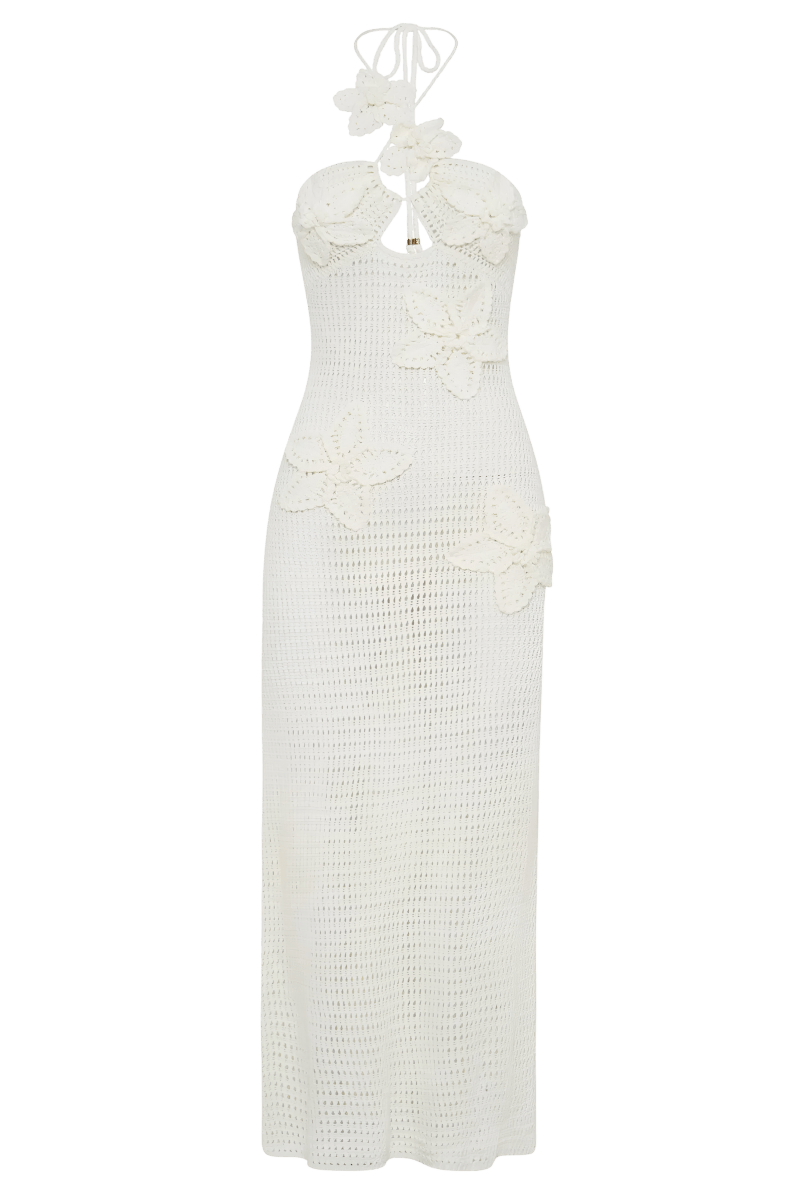 Carae White Dress | | S | Agnese Studios