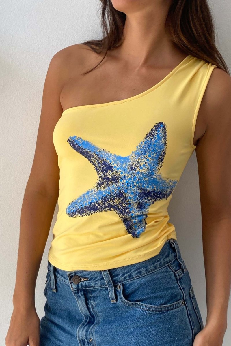 Elira Yellow Top | | S | Agnese Studios
