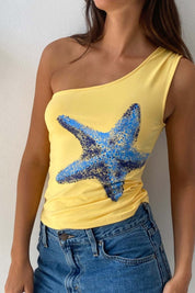 Elira Yellow Top | | S | Agnese Studios