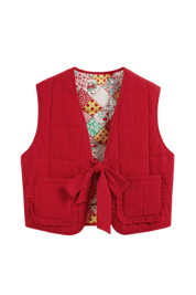 Floracie Waistcoat Reversible | | S | Agnese Studios
