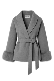 Fur Cuff Jacket | | S | Agnese Studios