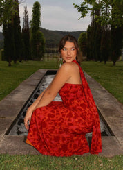 Gala Tesa Red Dress | | S | Agnese Studios