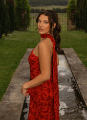 Gala Tesa Red Dress | | S | Agnese Studios
