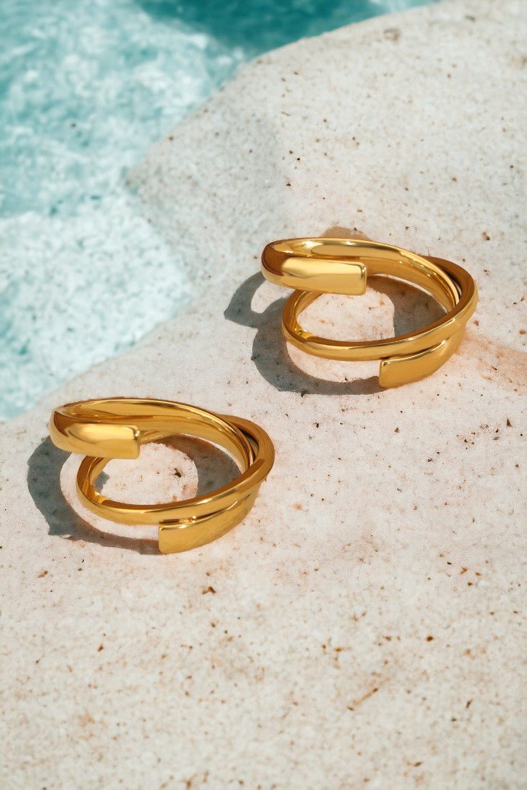 Gold Plated Ring | | Resizable 5 - 9 | Agnese Studios