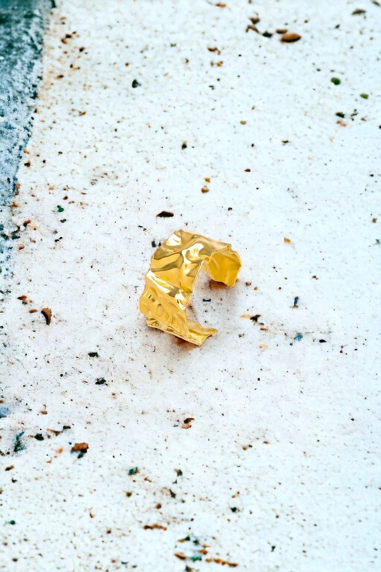 Gold Plated Ring | | Resizable 5 - 9 | Agnese Studios