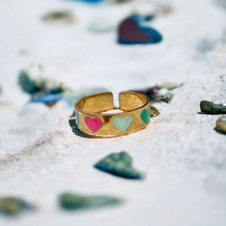 Gold Plated Ring | | Resizable 5 - 9 | Agnese Studios