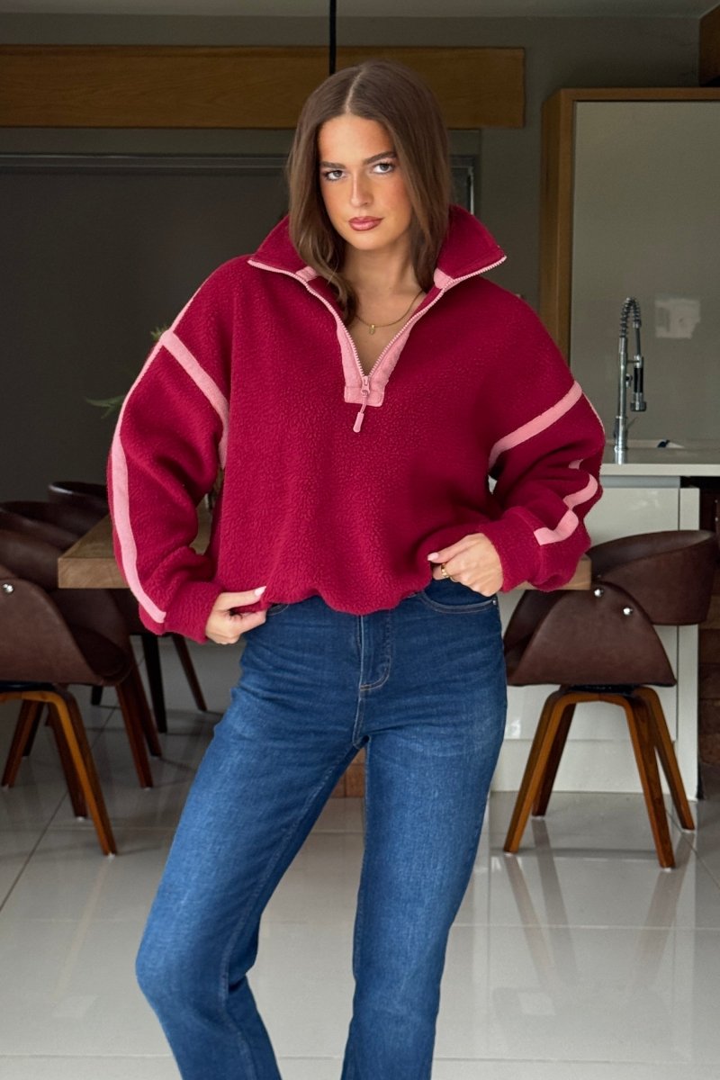 Lulu Sherpa Jacket | | S | Agnese Studios