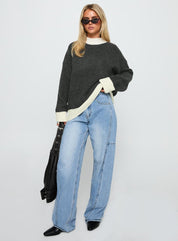 Marile Grey Sweater | | S | Agnese Studios