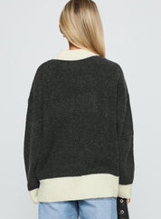 Marile Grey Sweater | | S | Agnese Studios