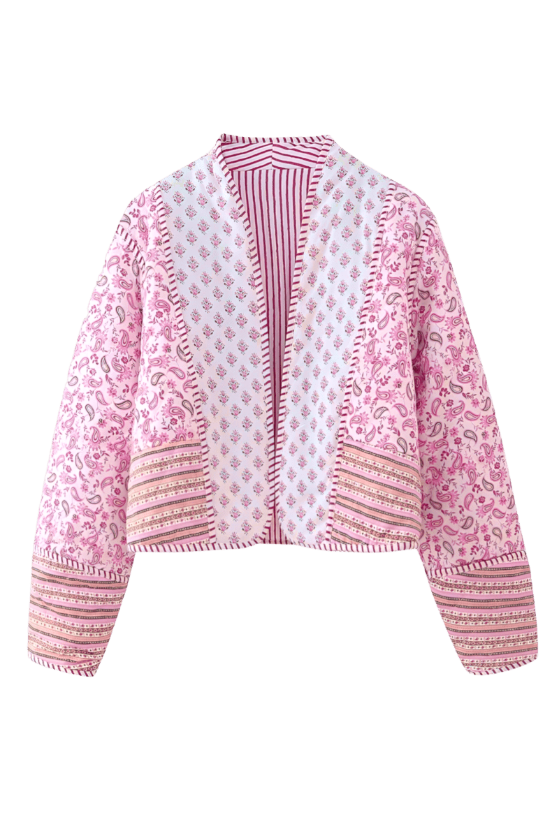Marquessa Pink Jacket Reversible | | S | Agnese Studios