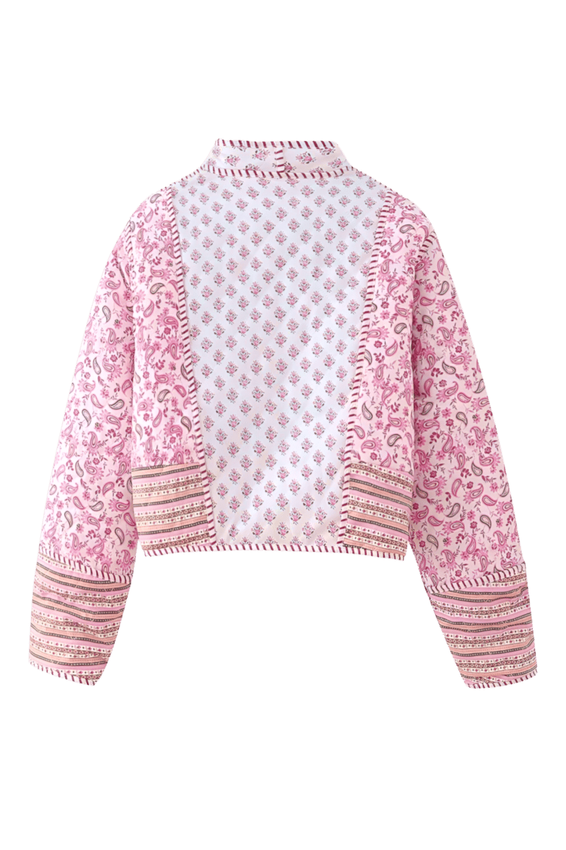 Marquessa Pink Jacket Reversible | | S | Agnese Studios