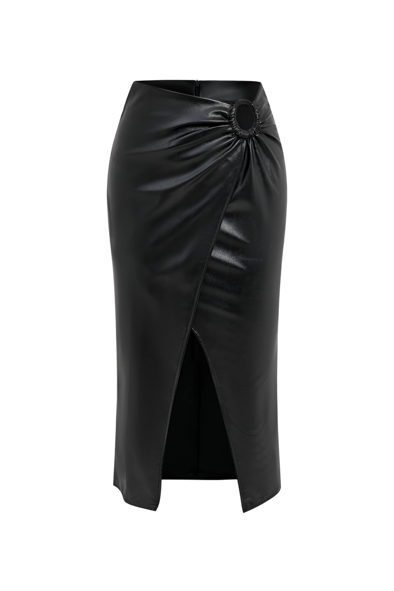 Marti Leather Skirt | | S | Agnese Studios