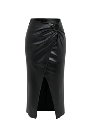 Marti Leather Skirt | | S | Agnese Studios