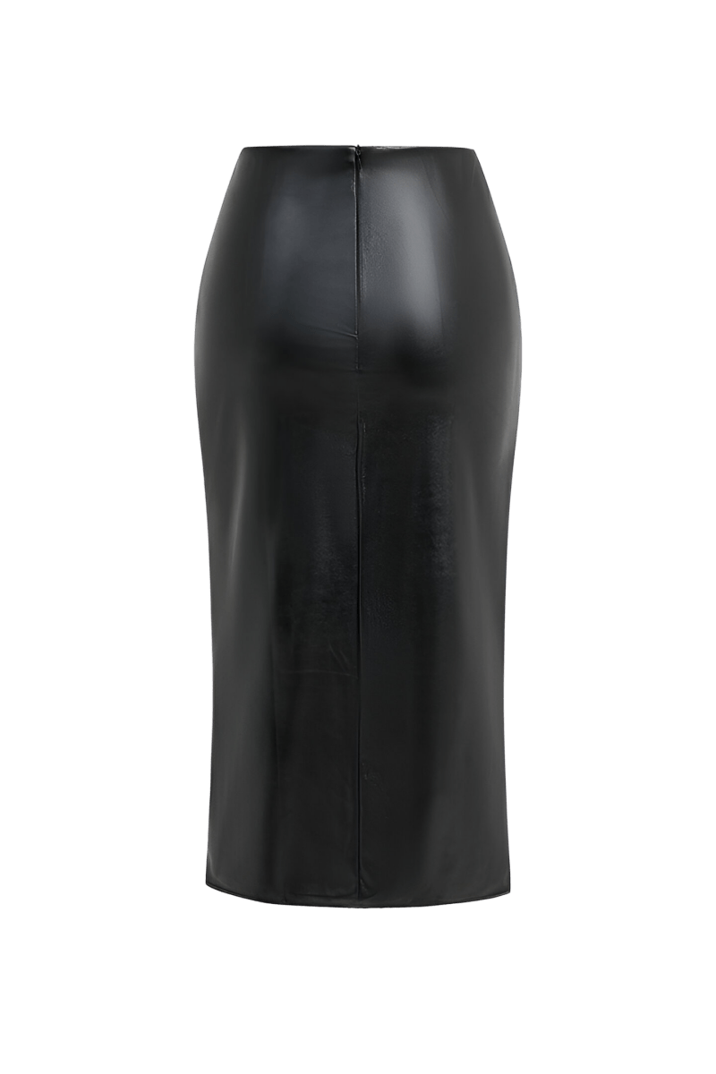 Marti Leather Skirt | | S | Agnese Studios
