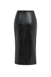 Marti Leather Skirt | | S | Agnese Studios