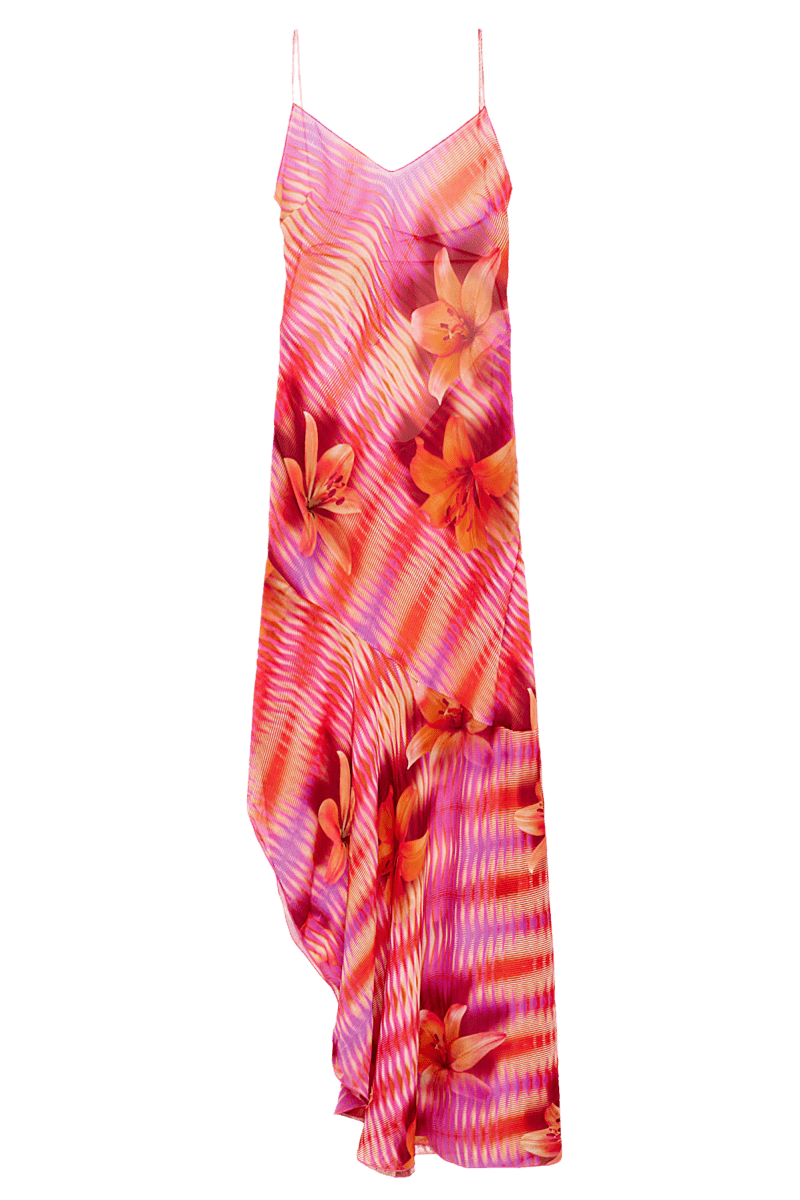 Matine Coral Dress | | S | Agnese Studios