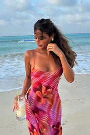 Matine Coral Dress | | S | Agnese Studios