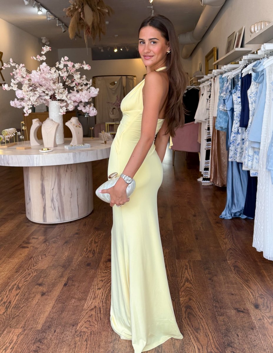 Mermaid Yellow Dress | | S | Agnese Studios