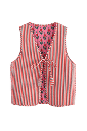 Millane Waistcoat Reversible | | S | Agnese Studios