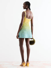 Mint Tropical Dress | | S | Agnese Studios