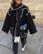 Nalainda Scarf Jacket | | S | Agnese Studios