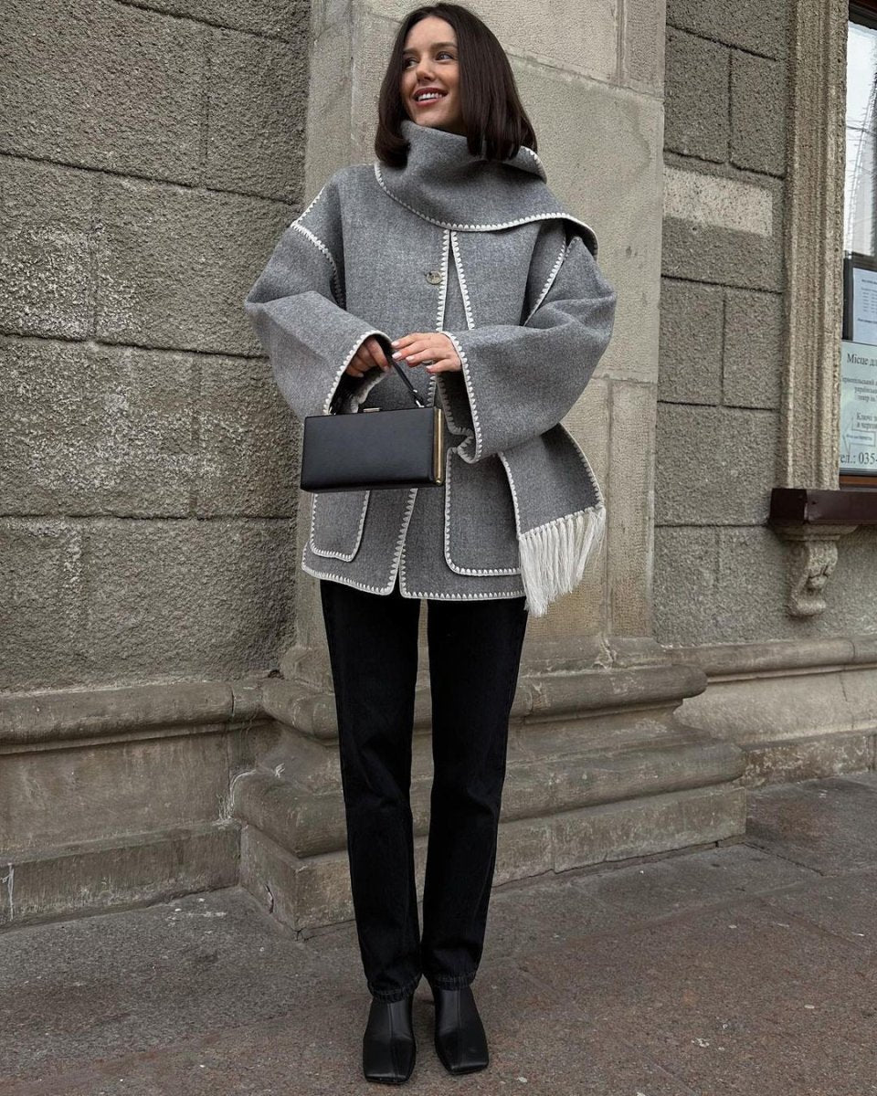 Nalainda Scarf Jacket | | S | Agnese Studios