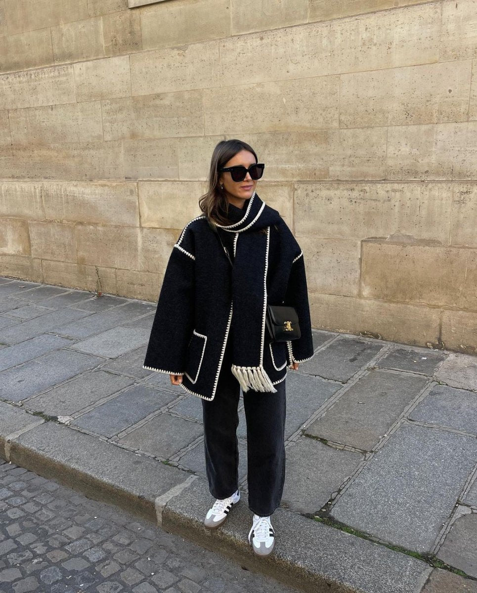 Nalainda Scarf Jacket | | S | Agnese Studios