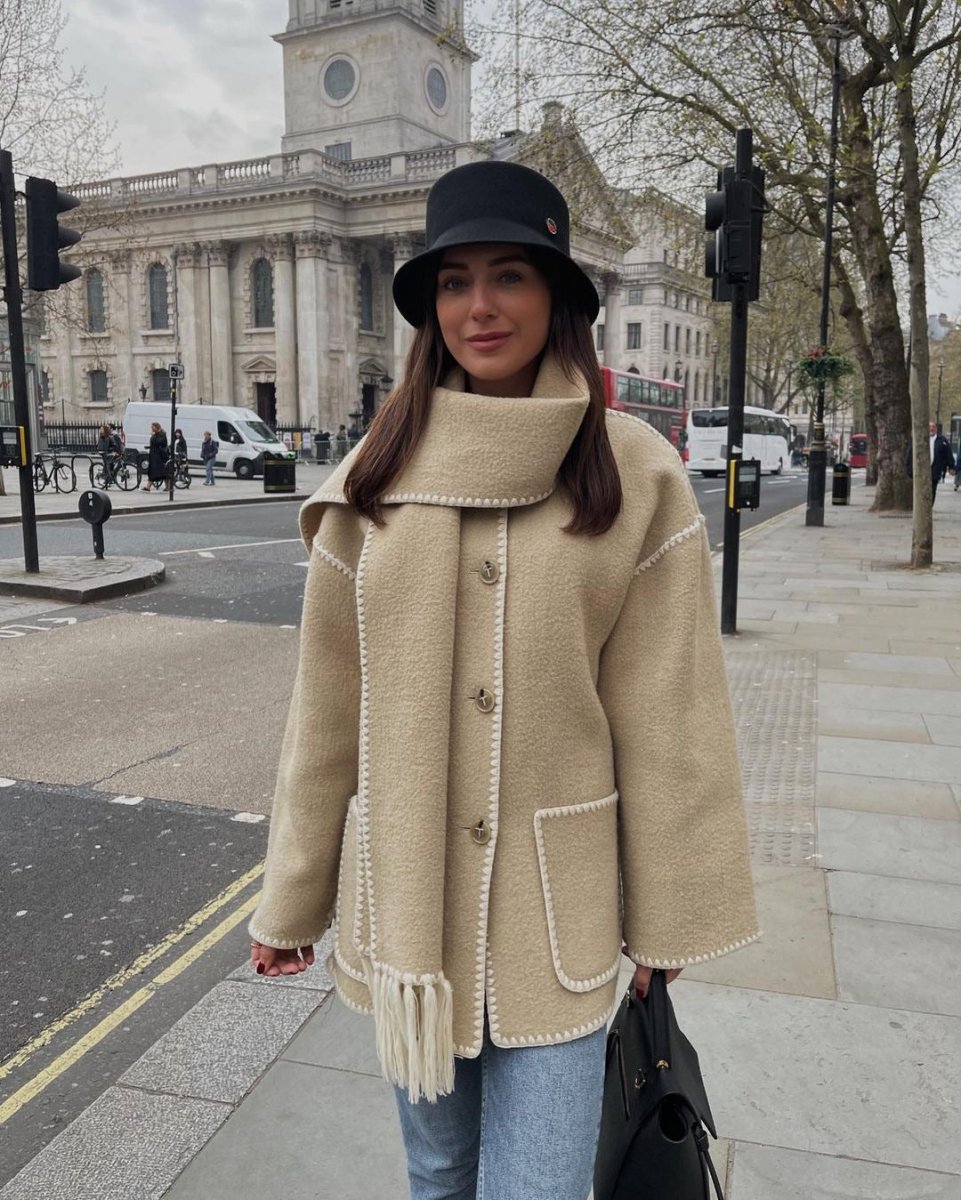 Nalainda Scarf Jacket | | S | Agnese Studios