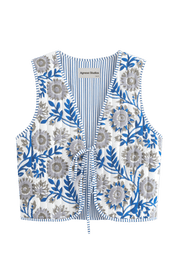 Nereo Blue Waistcoat | | S | Agnese Studios