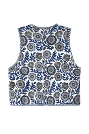 Nereo Blue Waistcoat | | S | Agnese Studios